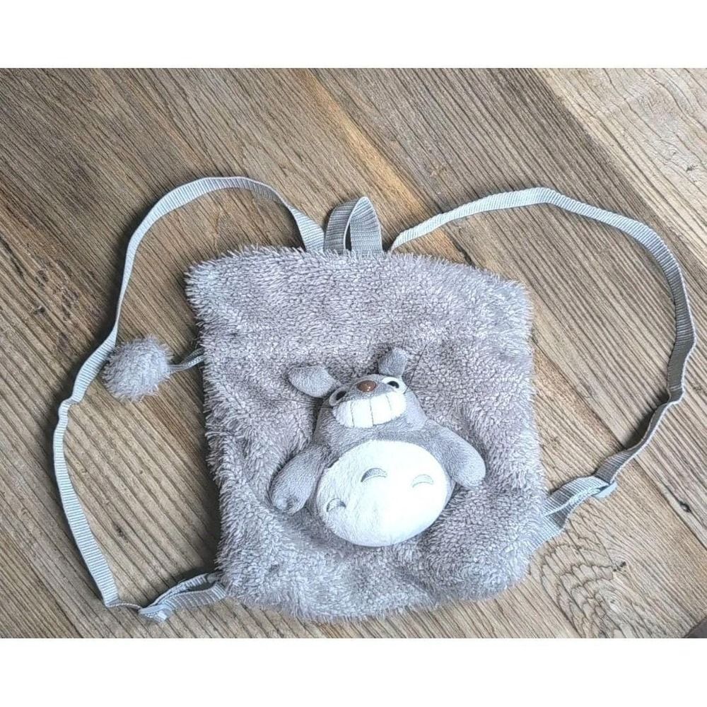 My Neighbor Totoro Mini Totoro Plush Backpack Gray Y2k Vtg - Picture 3 of 13